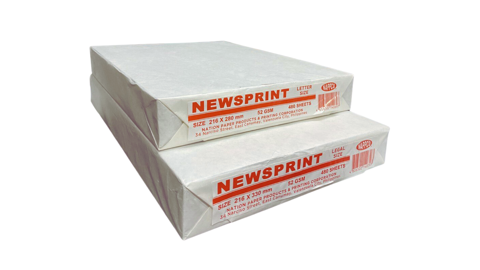 Manuel Stationery Nappco Newsprint Paper Short 81/2x11